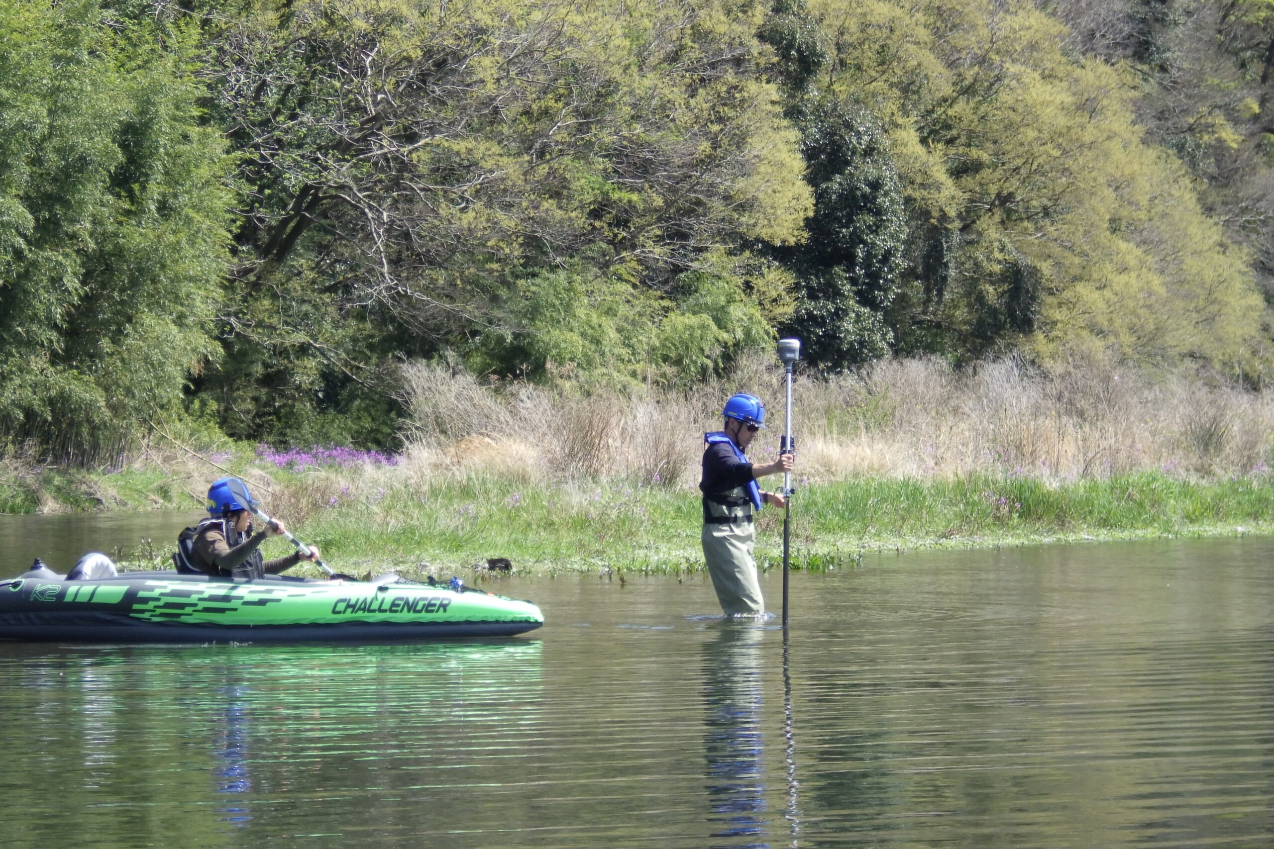 現地測量の様子